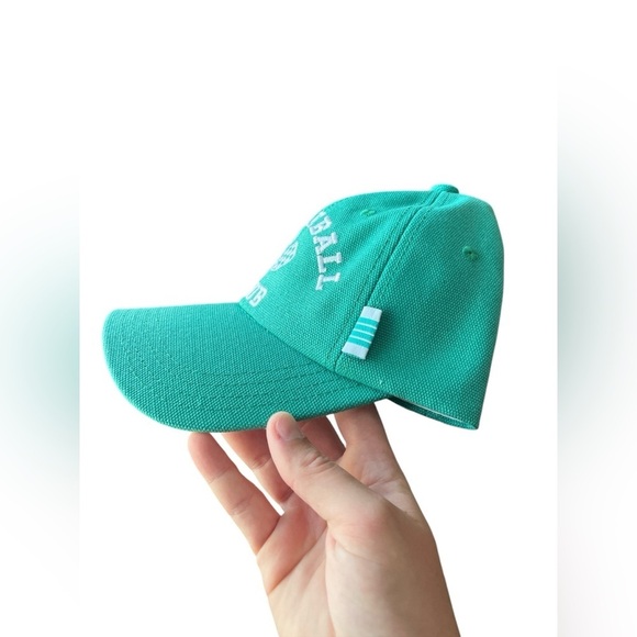 Pickleball club turquoise baseball cap hat - Picture 5 of 6